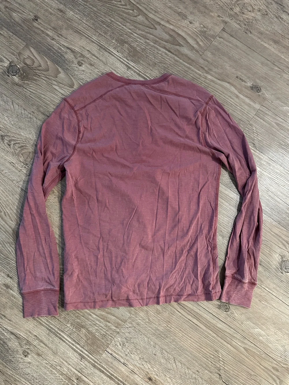 J. Crew Men’s Long-Sleeve Henley - Mauve, medium